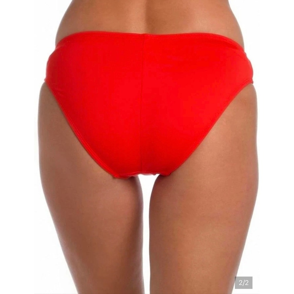 La Blanca Island Goddess Hipster Bikini Bottom Red LB3AA93 NWT